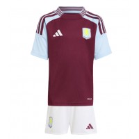 Aston Villa Heimtrikotsatz Kinder 2024-25 Kurzarm (+ Kurze Hosen)